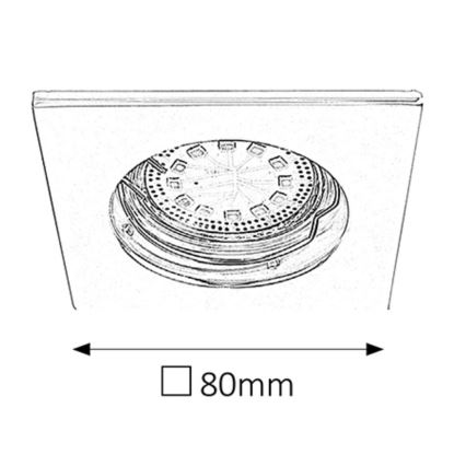 Rabalux - SET 3x Corp de iluminat tavan fals LITE 3xGU10-LED/3W/230V