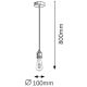 Rabalux 1416 - Lampa suspendata FIXY E27/40W crom