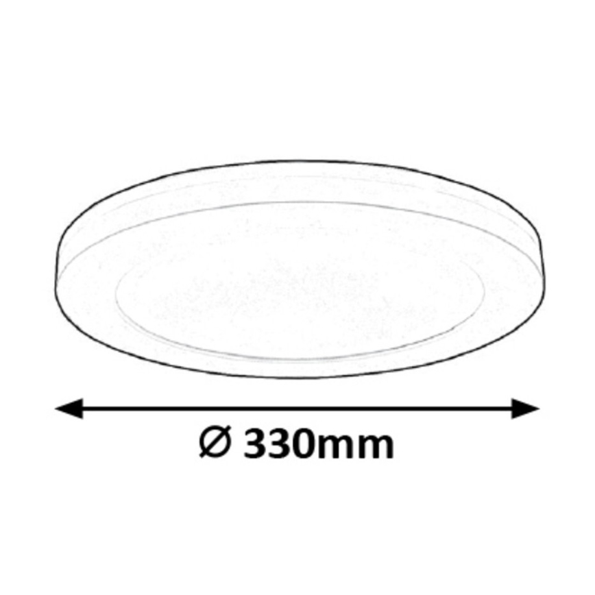 Rabalux - Plafonieră LED cu senzor, 30 W, 230 V, Ø 33 cm