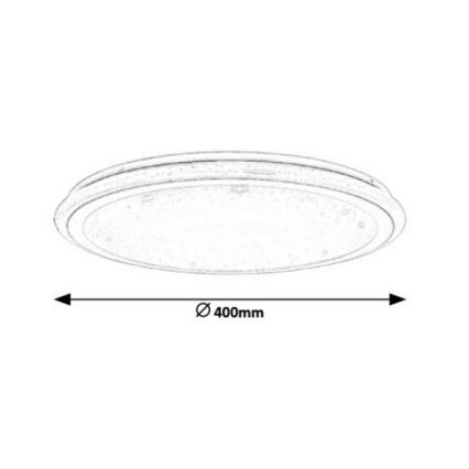 Rabalux - Plafonieră LED dimabilă cu telecomandă RGB LED/32W/230V Ø 40 cm