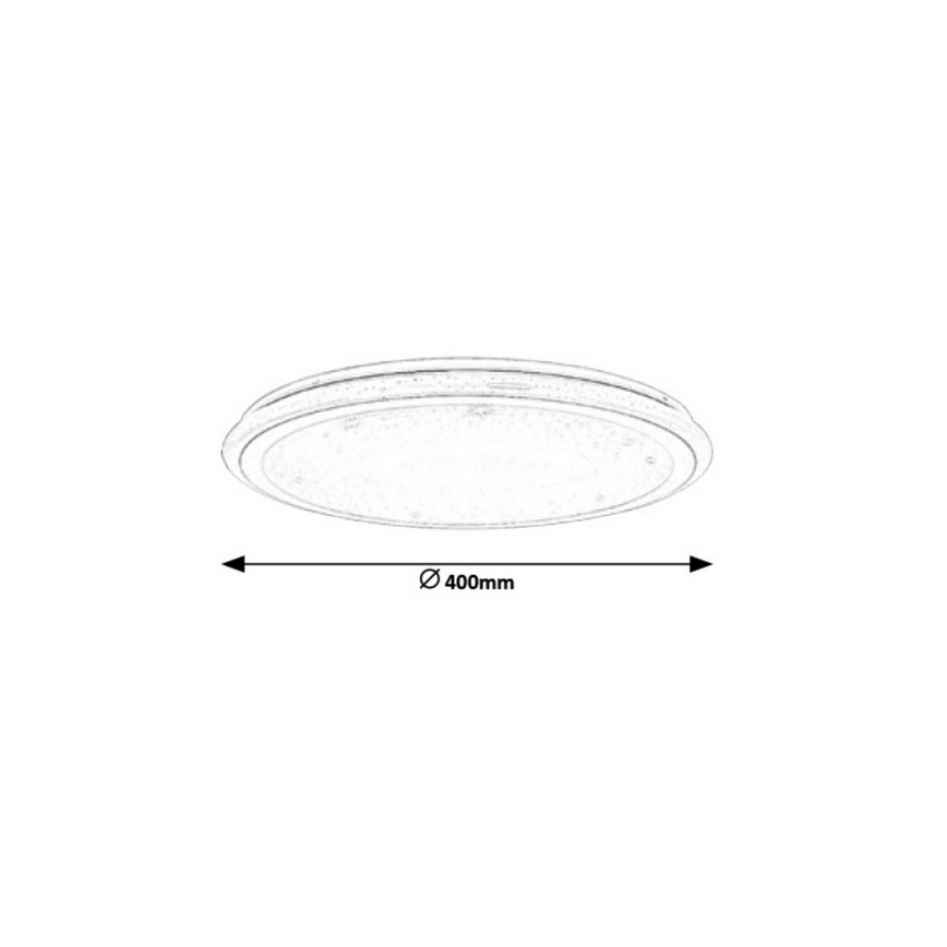 Rabalux - Plafonieră LED dimabilă cu telecomandă RGB LED/32W/230V Ø 40 cm