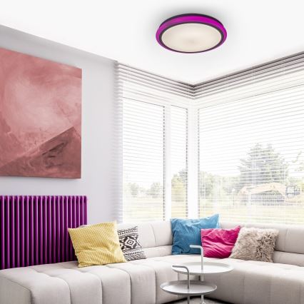 Rabalux - Plafonieră LED dimabilă cu telecomandă RGB LED/32W/230V Ø 40 cm