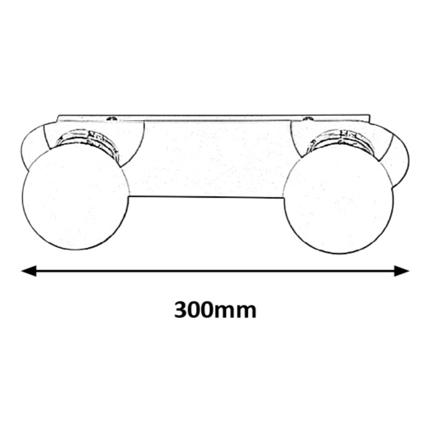 Rabalux - Aplică baie 2xG9/28W/230V IP44
