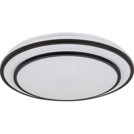Rabalux - Lampă de tavan LED dimabilă, 40 W, 230 V, 3000–6500 K, negru, Ø 49 cm, cu telecomandă