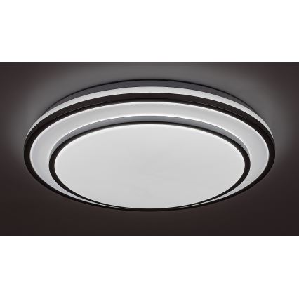 Rabalux - Plafonieră LED dimabilă 40W/230V 3000-6500K, argintie, Ø 49 cm + telecomandă