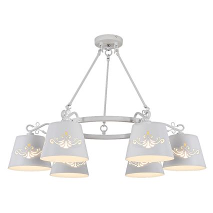 Rabalux 2235 - Lustră aplicată ANNA 6xE14/40W/230V alb