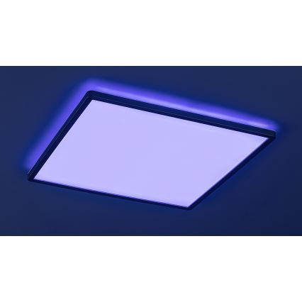 Rabalux - Plafonieră LED RGB dimabilă, 22 W, 230 V, Wi‑Fi Tuya + telecomandă, 42 x 42 cm