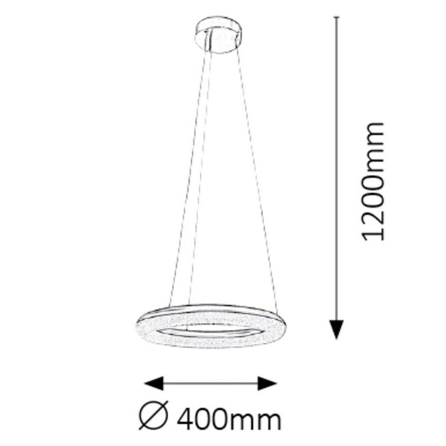 Rabalux - Candelabru LED reglabil pe cablu LED/24W/230V + telecomandă