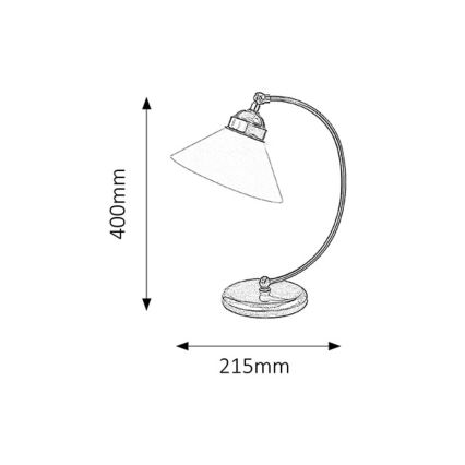 Rabalux - Lampa de masa 1xE27/60W/230V