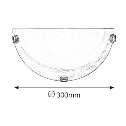 Rabalux - Aplica de perete 1xE27/60W/230V sticlă de alabastru
