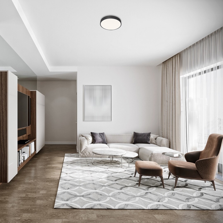 Rabalux - Plafonieră LED/36W/230V, Ø 40 cm, neagră