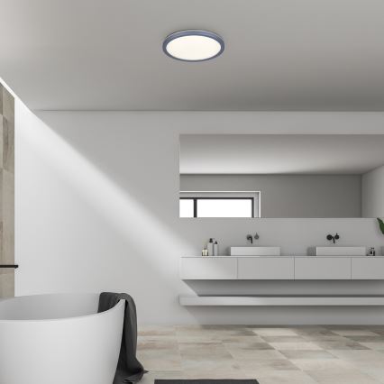 Rabalux - Plafonieră LED pentru baie, 15 W, 230 V, IP44, Ø 28 cm