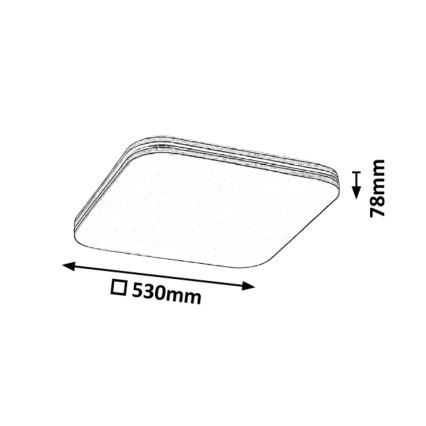 Rabalux - Plafonieră LED LED/36W/230V pătrată 53x53 cm