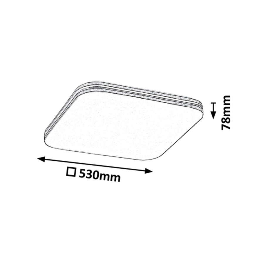Rabalux - Plafonieră LED LED/36W/230V pătrată 53x53 cm