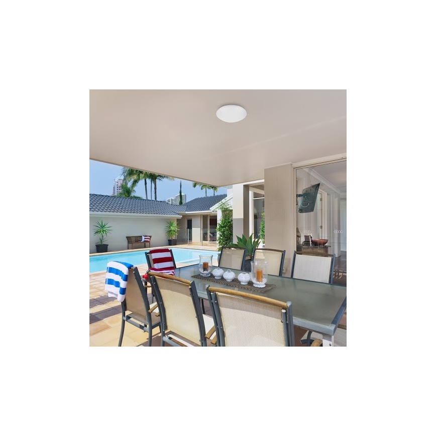 Rabalux 3418 - Plafonieră baie LED cu senzor LUCAS LED IP44