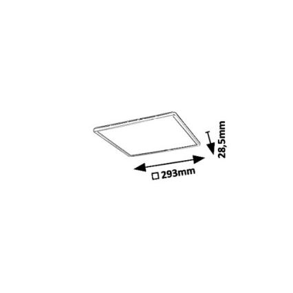 Rabalux - Plafonier LED/18W/230V 29,3x29,3 cm