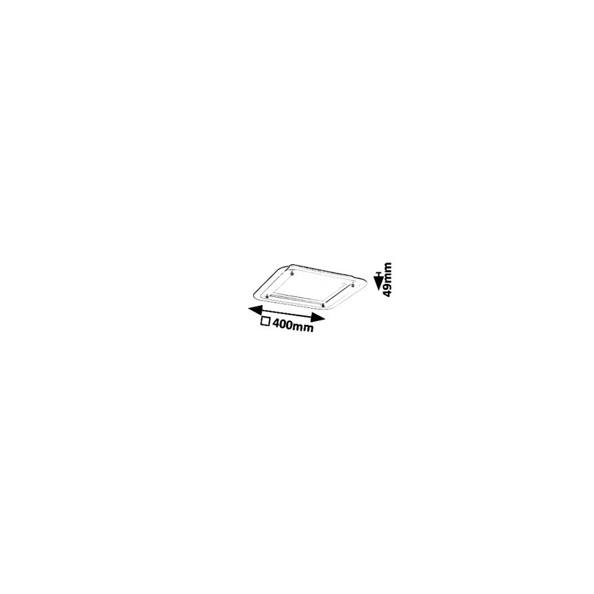 Rabalux - Plafonieră LED, 18 W, 230 V, 40 x 40 cm