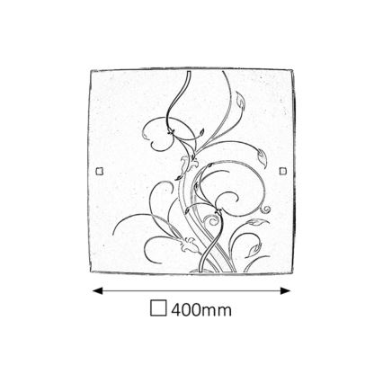 Rabalux - Plafoniera 2xE27/60W/230V