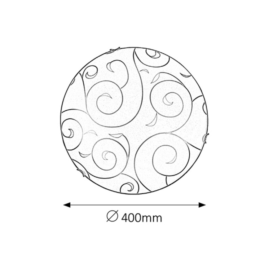 Rabalux - Plafoniera 2xE27/60W/230V