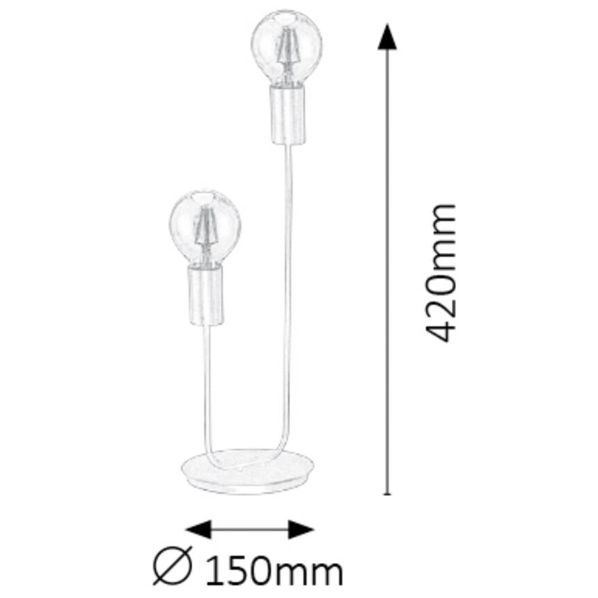 Rabalux - Lampă de masă 2xE27/15W/230V