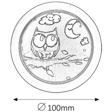 Rabalux - LED Lampă copii LED/0,3W