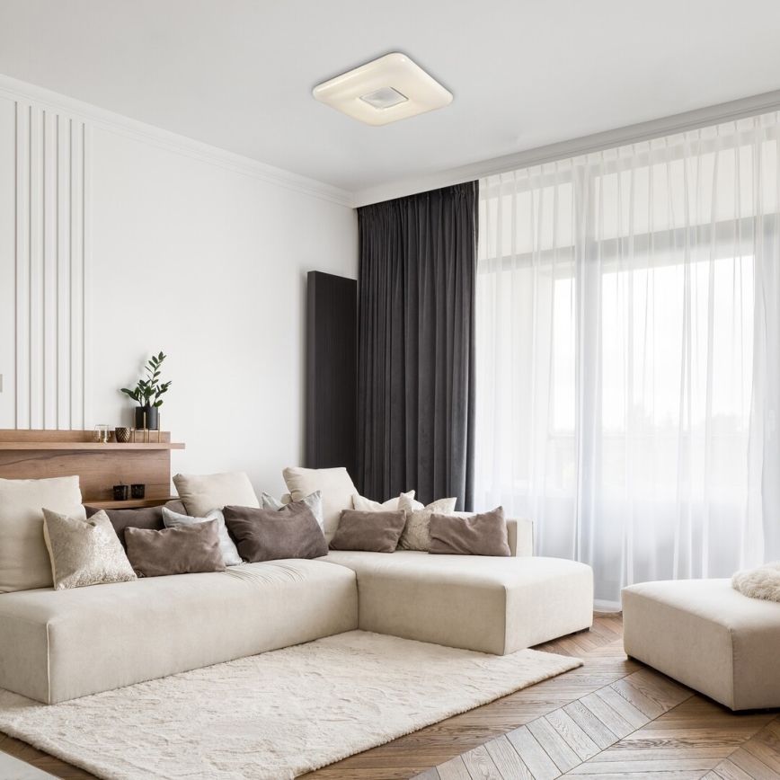 Rabalux - Plafonieră LED dimabilă, LED/70W/230V, cu telecomandă, 44x44 cm