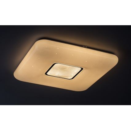 Rabalux - Plafonieră LED dimabilă, LED/70W/230V, cu telecomandă, 44x44 cm