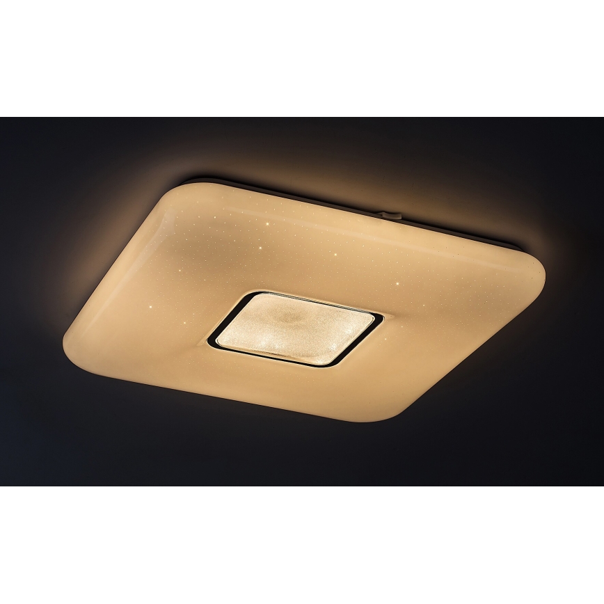 Rabalux - Plafonieră LED dimabilă, LED/70W/230V, cu telecomandă, 44x44 cm