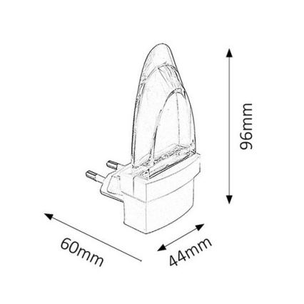 Rabalux - LED Lampa in soclu 1xLED/0,5W/230V