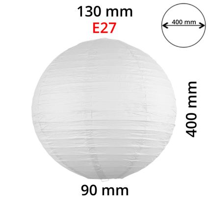 Rabalux 4898 - Abajur pentru candelabru RICE alb E27 diametru 40 cm