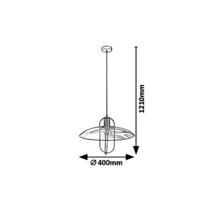Rabalux 5000 - Lustră pe cablu VIDA 1xE27/8W/230V
