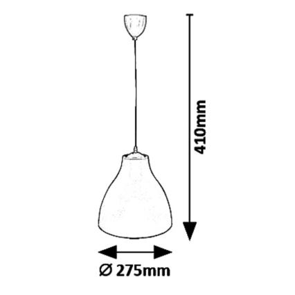 Rabalux - Lustră suspendată pe cablu 1xE27/40W/230V Ø 27,5 cm