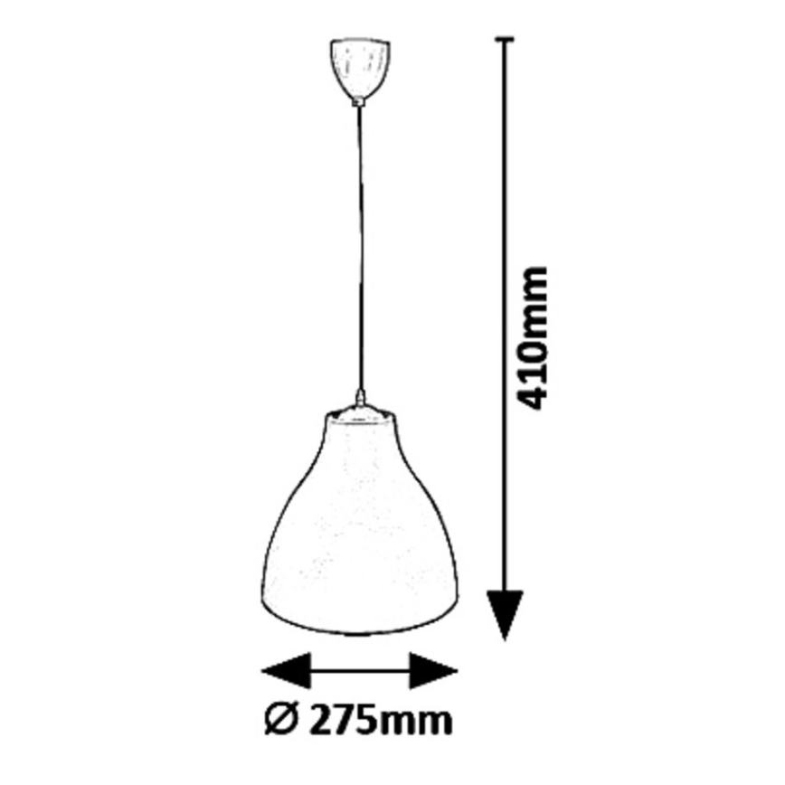 Rabalux - Lustră suspendată pe cablu 1xE27/40W/230V Ø 27,5 cm