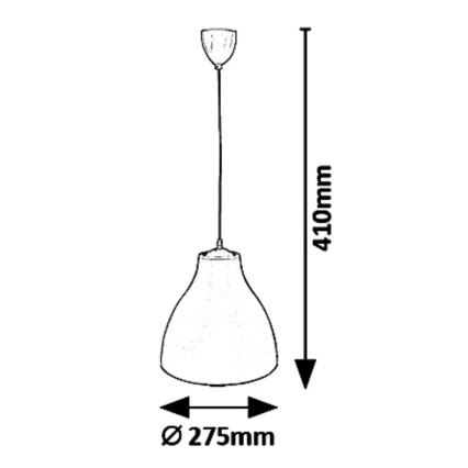 Rabalux - Lustra suspendată pe cablu 1xE27/40W/230V, Ø 27,5 cm