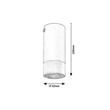 Rabalux - Plafonieră 1xGU10/5W/230V Ø 5,2 cm