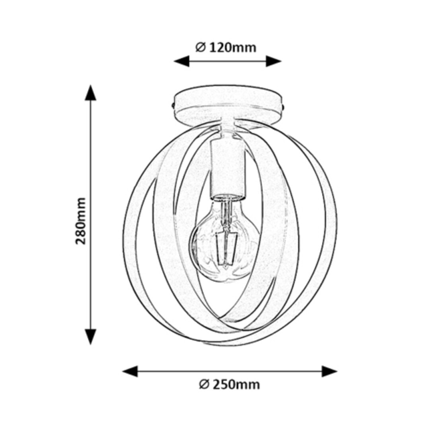 Rabalux - Plafonieră 1xE27/40W/230V Ø 25 cm
