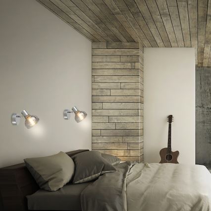 Rabalux - Aplică perete 1xE14/40W/230V crom lucios