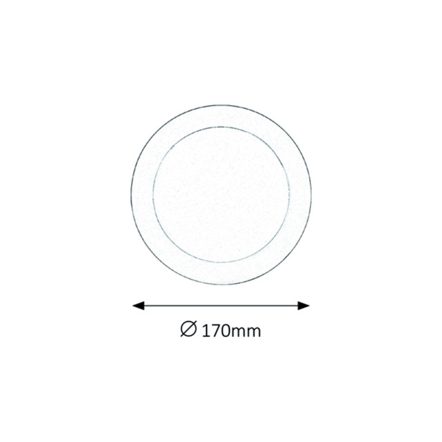 Rabalux - Lampă încastrată baie LED OSCAR LED/12W/230V IP44 4000K