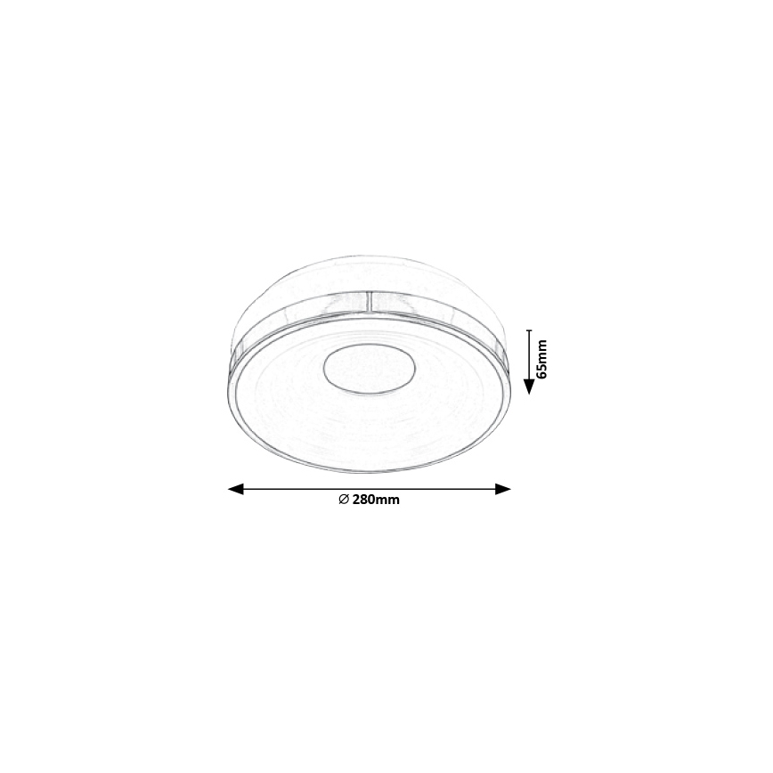 Rabalux - Plafonieră LED/18W/230V, diametru 28 cm