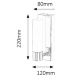 Rabalux 5749 - Aplică perete baie LED JIM 1xLED/5W/230V