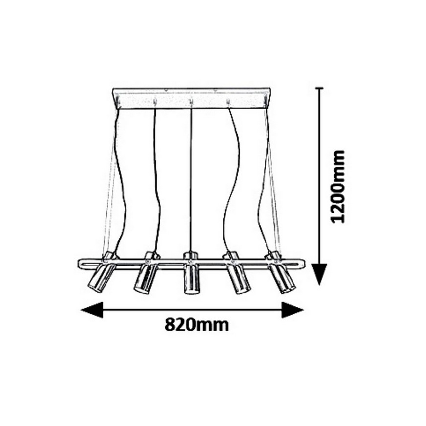 Rabalux 6430 - Lustră LED pe cablu RAVEN LED/25W/230V