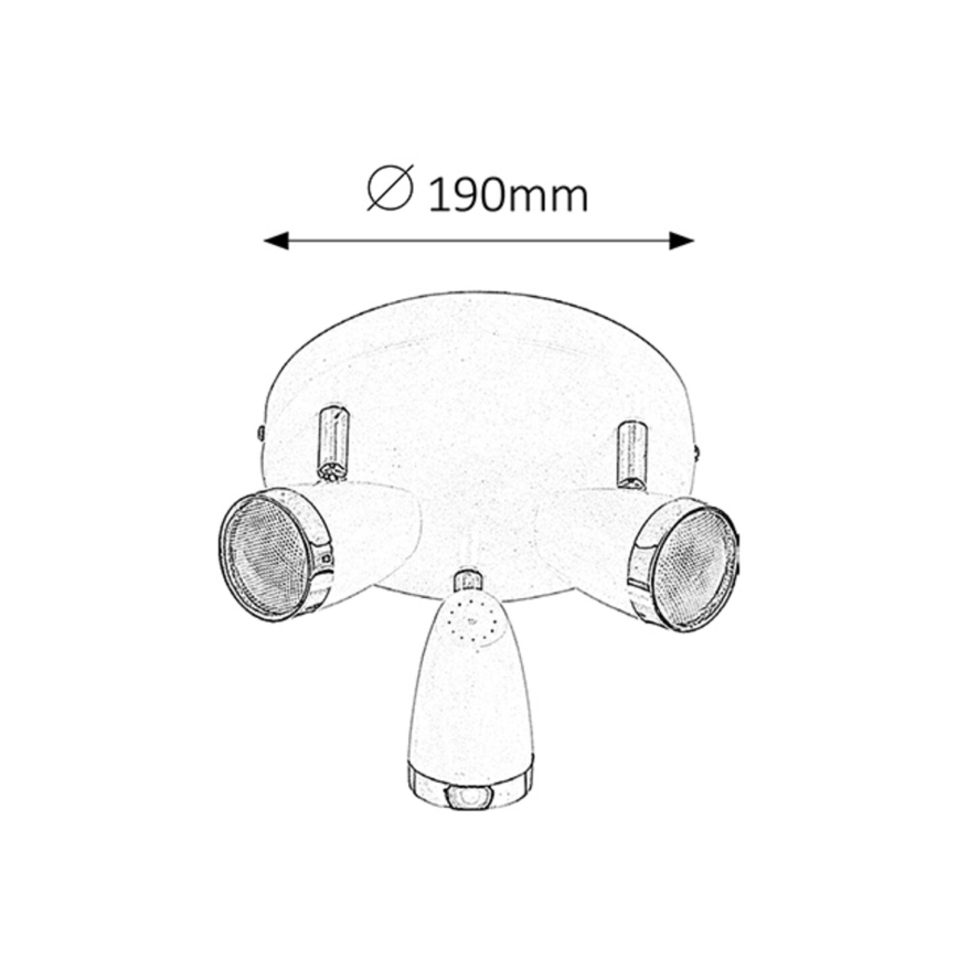 Rabalux - LED Lampa spot 3xLED/4W/230V
