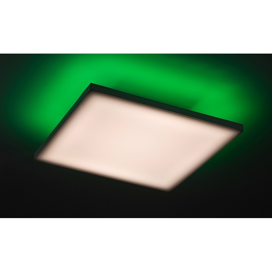 Rabalux - Plafonier LED RGB reglabil, LED/18W/230V 3000-6500K 30x30 cm + telecomandă