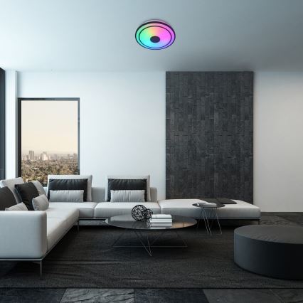 Rabalux - Plafonieră LED RGB dimabilă cu difuzor, LED/24W/230V, 3000-6500K + telecomandă, Ø 39,5 cm