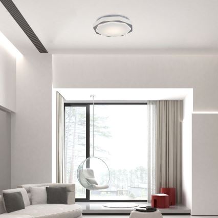 Rabalux - Plafonieră LED dimabilă, 18 W, 230 V, 3000 K/4000 K/6000 K, Ø 37 cm + telecomandă
