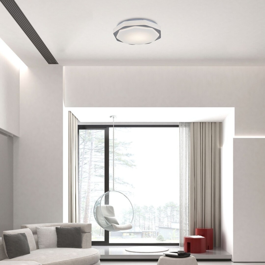 Rabalux - Plafonieră LED dimabilă, 18 W, 230 V, 3000 K/4000 K/6000 K, Ø 37 cm + telecomandă
