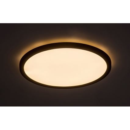 Rabalux - Plafonieră LED LED/24W/230V 3000/4000/6000K diametru 29 cm negru