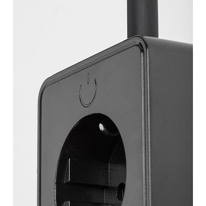 Rabalux - Lampă de perete LED dimabilă, 4W/230V, cu port USB pentru priză, 3000/4000/6000K, neagră