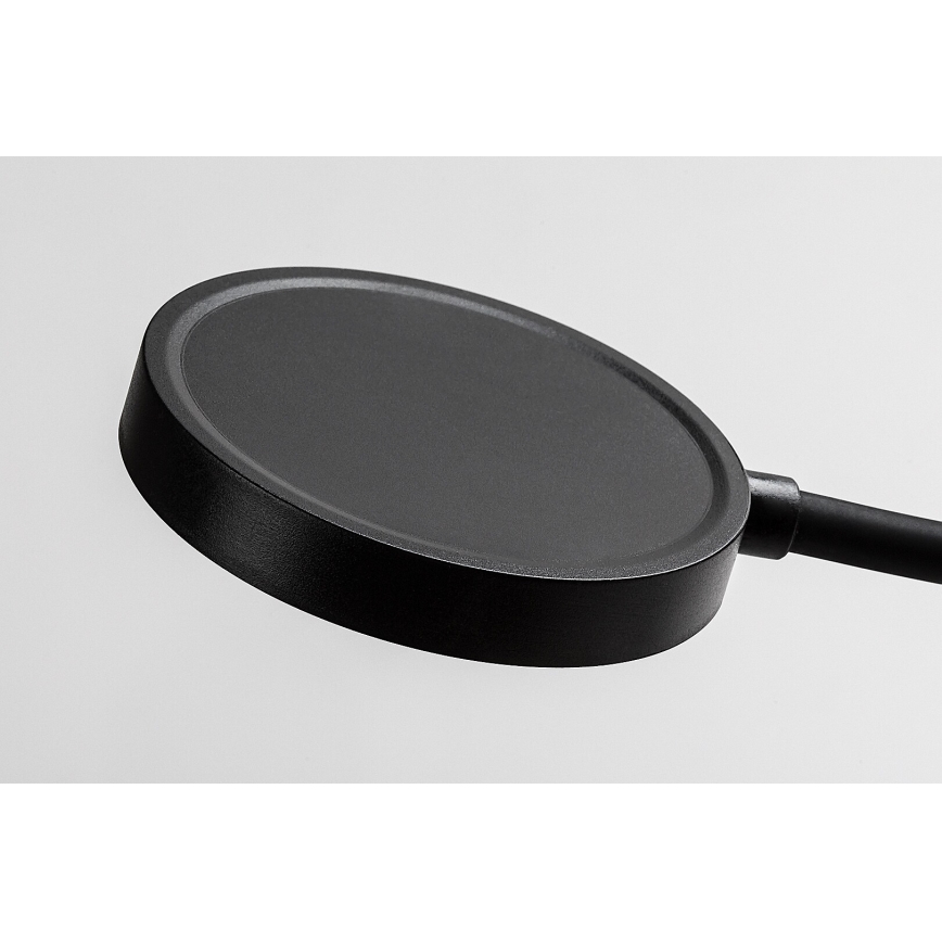 Rabalux - Lampă de perete LED dimmabilă, 4W, 230V, cu port USB pentru priză, 3000/4000/6000K, neagră