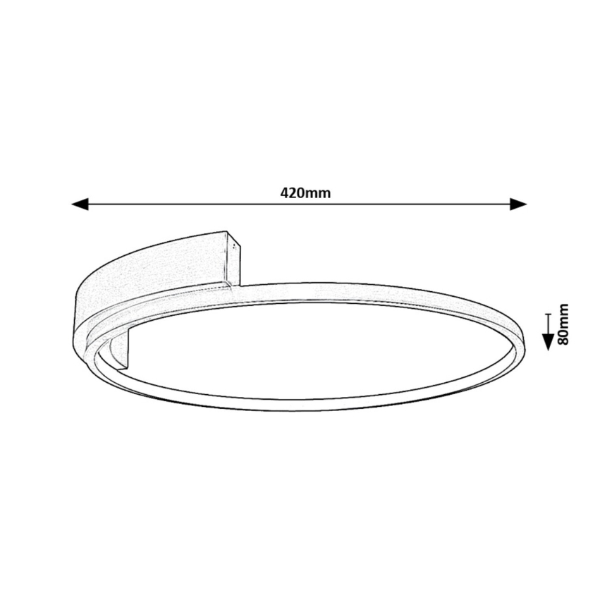 Rabalux - Plafonieră LED 23W, 230V, Ø 42 cm